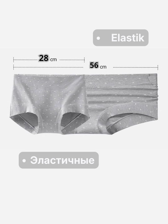 Ayollar uchun paxtali shortik-slip ichki kiyim, baland belli trusiklar, kundalik