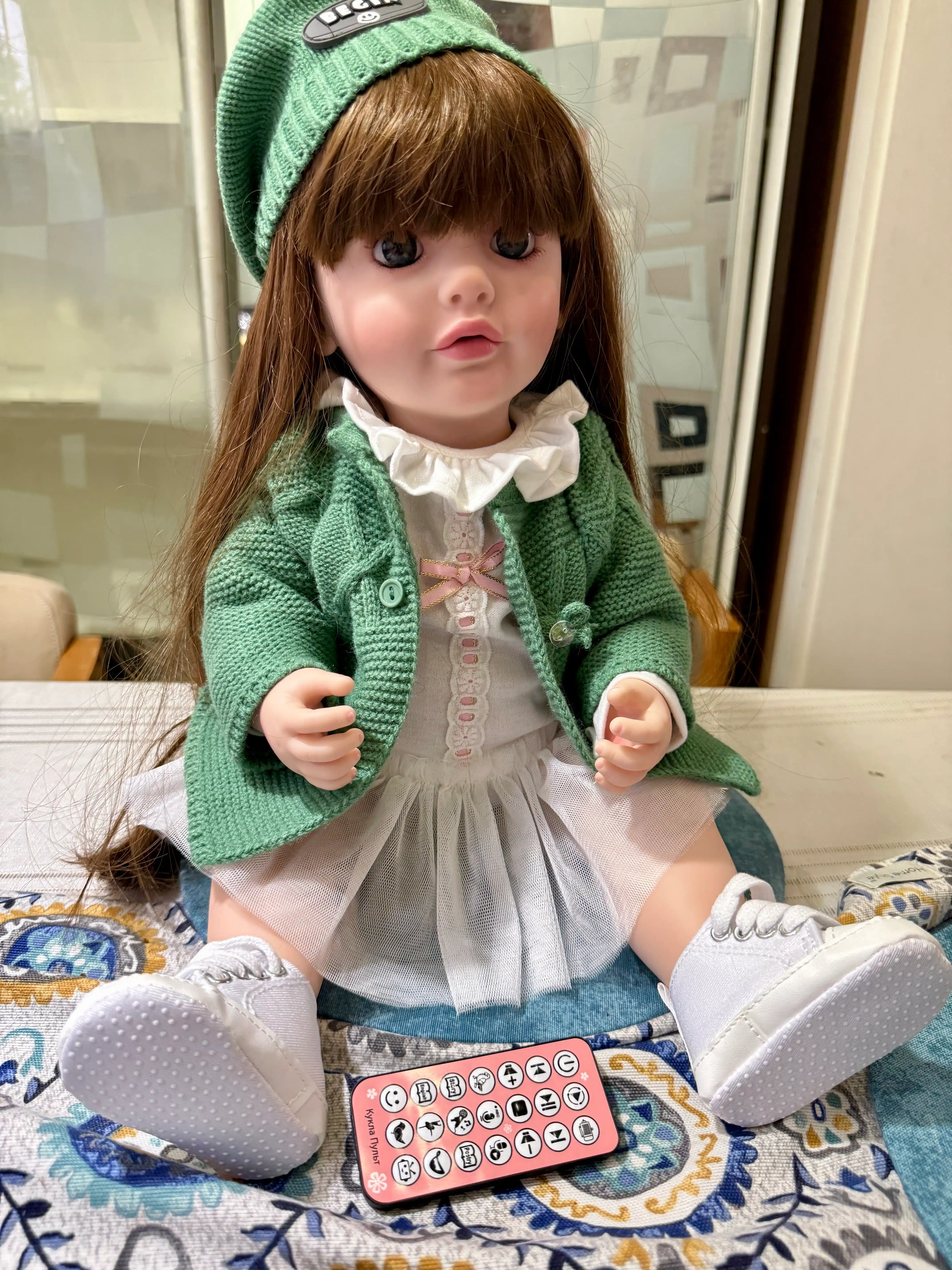 FIDGO BABY Lovely qo‘g‘irchog‘i, 55 sm, silikon, realistik xususiyatlarga ega
