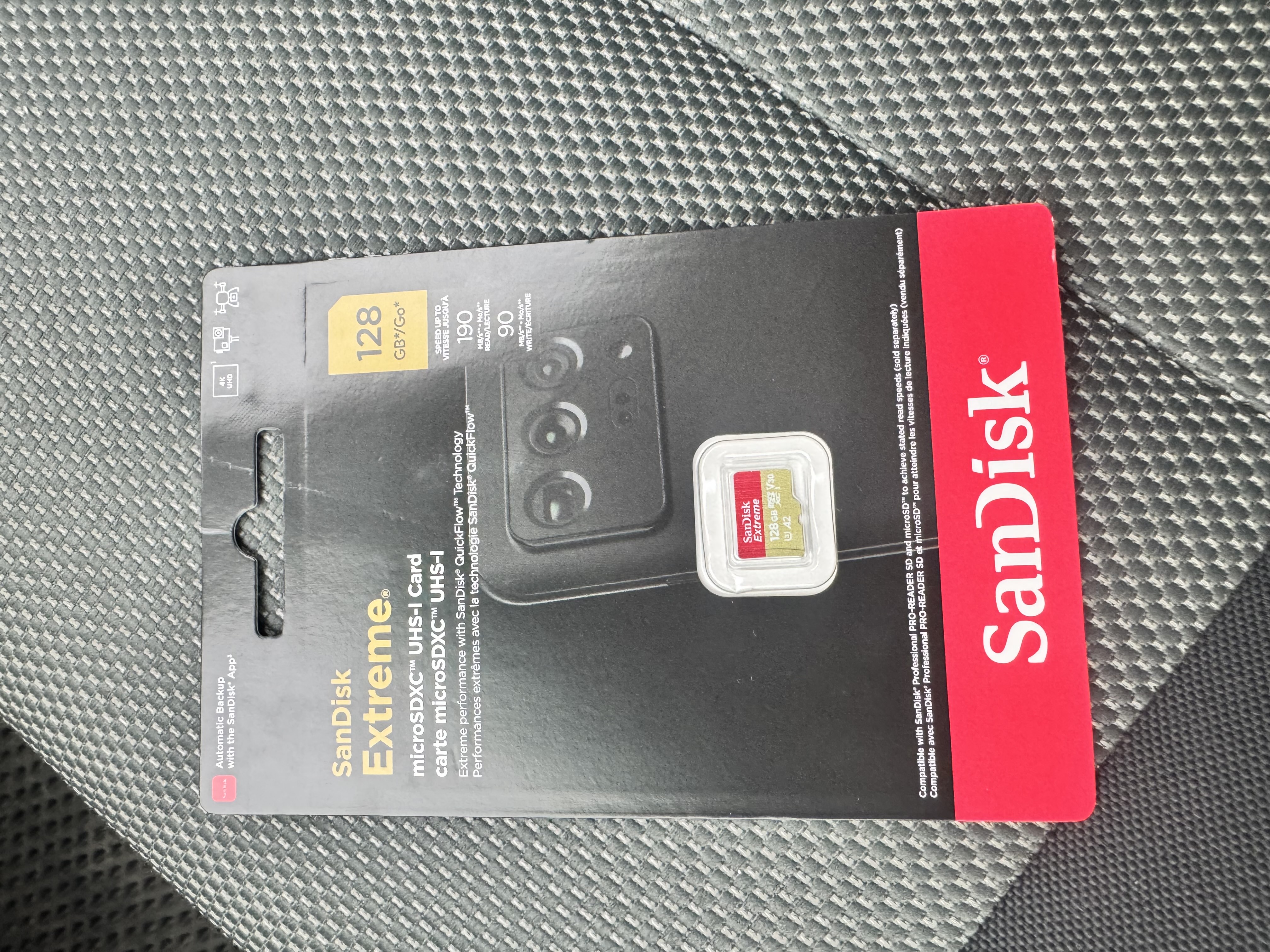 Карта памяти SanDisk Extreme® 64GB, 128GB, 256GB, 512GB, 1TB microSDXC UHS-I