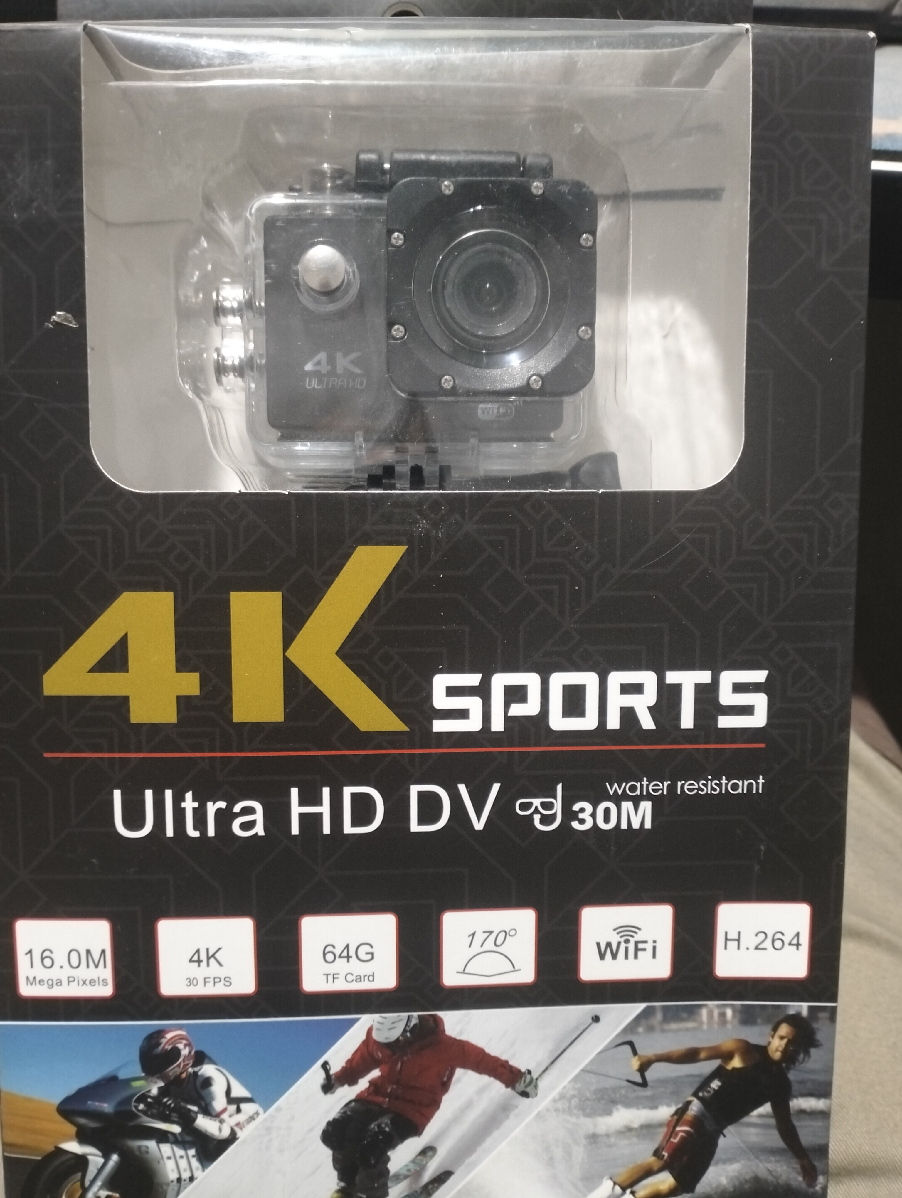 Экшн камера Ultra HD 4K для съемки, DV-камера 4K с управлением WIFI, водонепроницаемая
