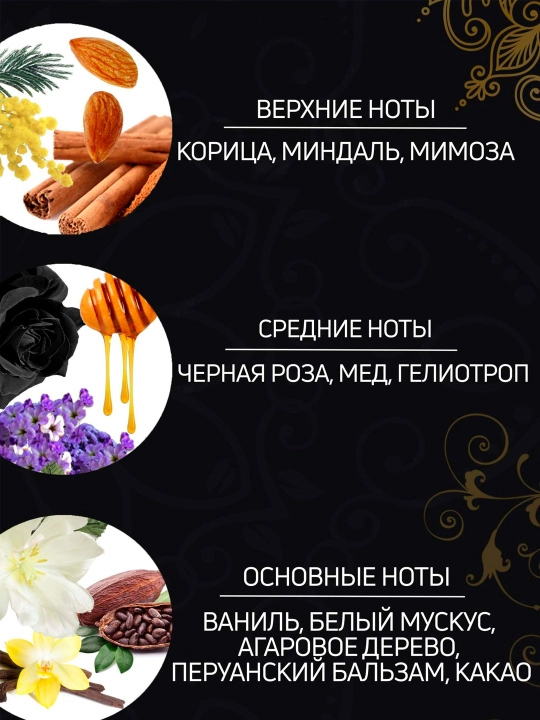 Dush uchun krem gel tesori d' oriente byzantium qora atirgul va labdan 250ml