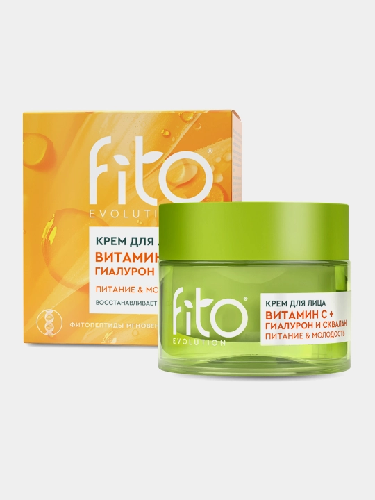 Крем для лица Fito Evolution с витамином C, гиалуроном и скваланом 50 мл - 