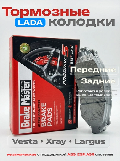 Тормозные колодки LADA, керамические — RAZVAL-КОЛОДКИДИСКОВЫЕ-HAGEN-VESTA