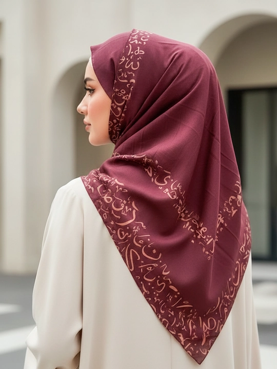 Misr ro'mol ayollar uchun, krep-shifon ro'mol 120 x 120
