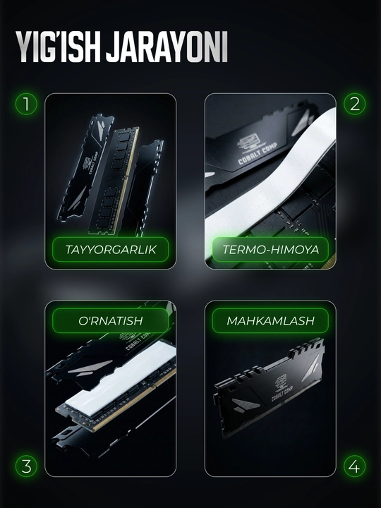 Радиатор охлаждения, для оперативной памяти HyperX, Savage, Kingston, Vidal, Cobalt Comp