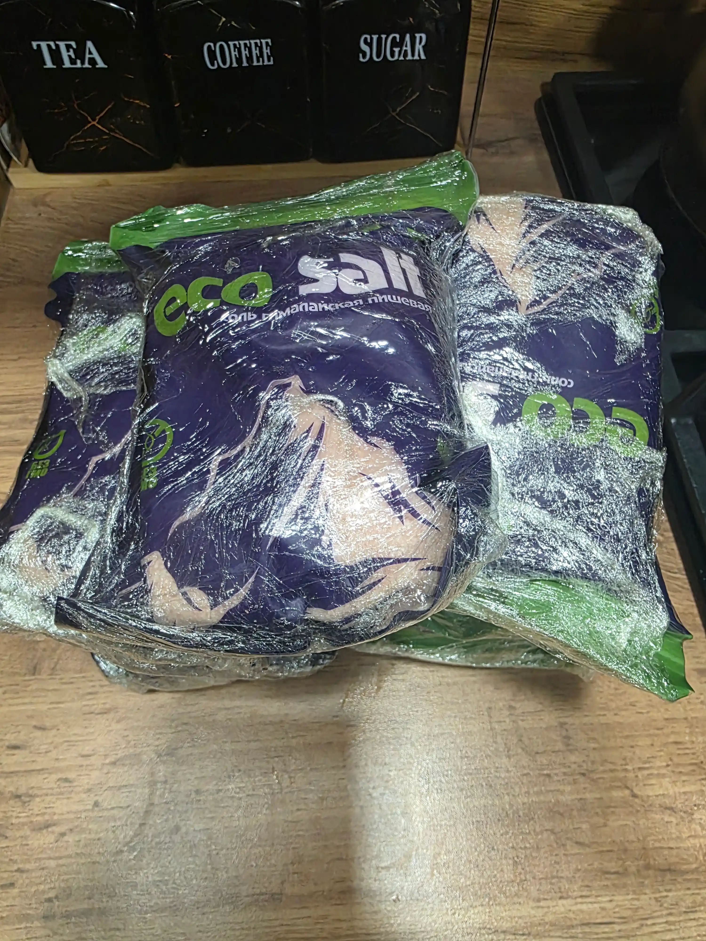 Himoloy pushti osh tuzi Eco Salt 10-3-1 dona, mayda maydalangan, 450 g, 0.25 - 1 mm