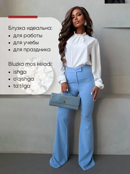 Ayollar bluzkasi, ofis ko‘ylagi, klassik