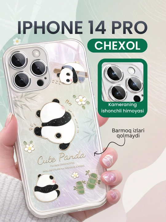 IPhone 14 Pro uchun kreativ dizayndagi himoya chexoli, telefon g'ilofi - 