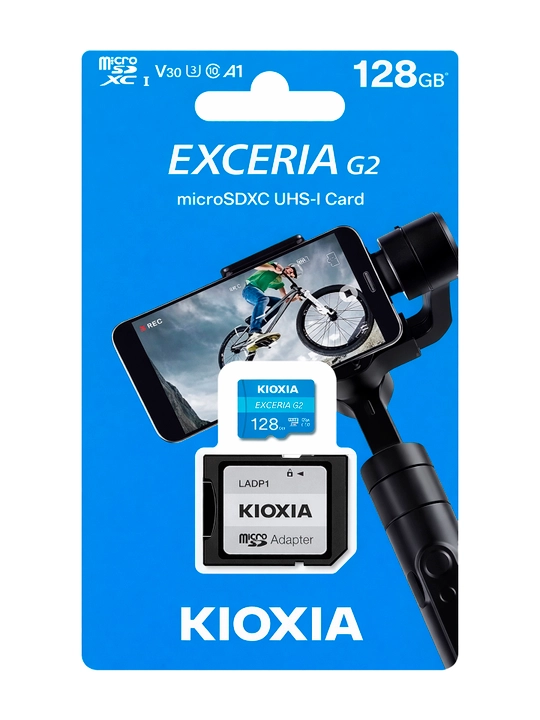 Kioxia 128GB microSD G2 UHS-I Class10 + Адаптер