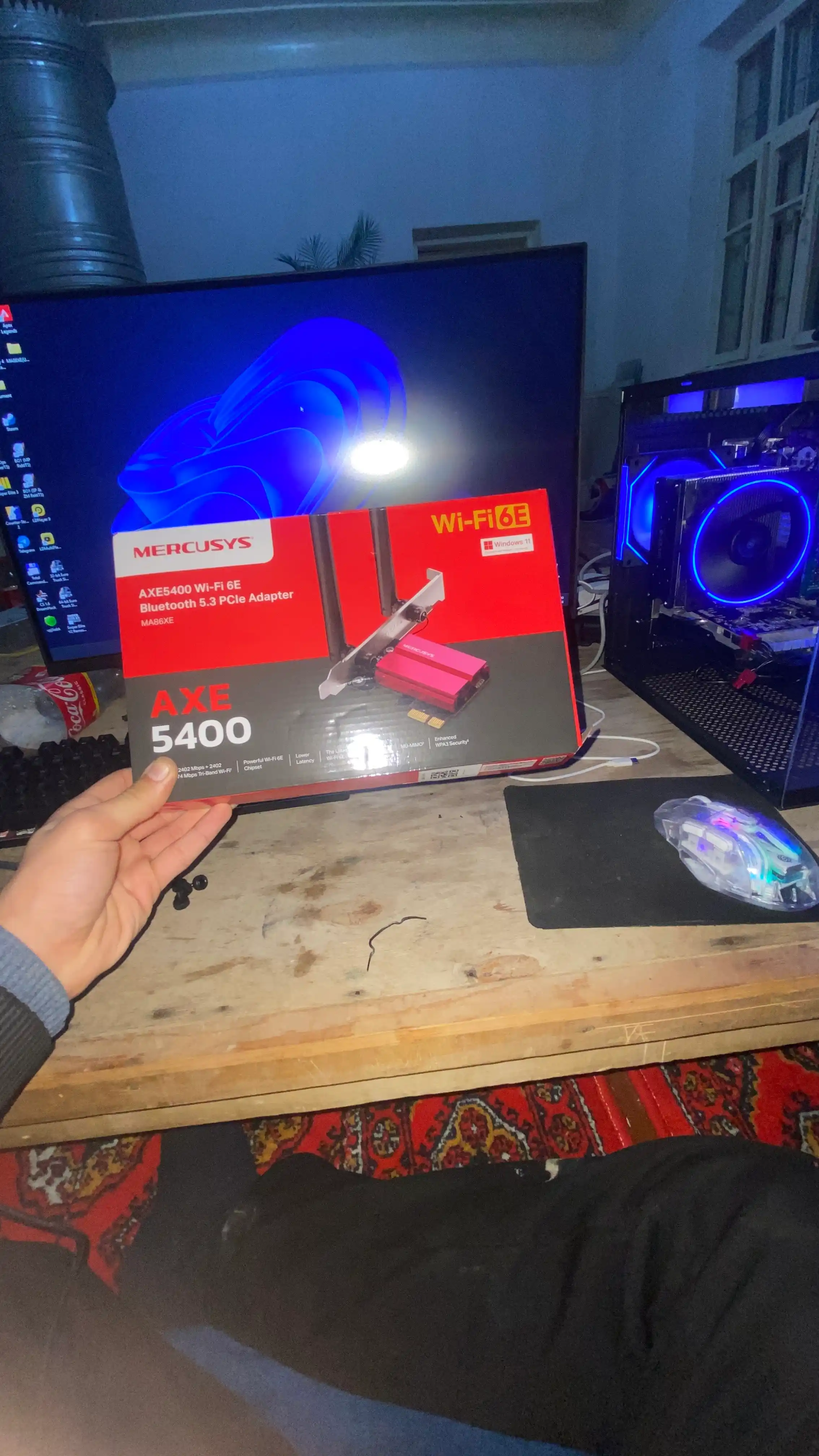 Mercusys MA86XE AXE5400 Wi-Fi 6E + Bluetooth 5.2 PCI-Express адаптер