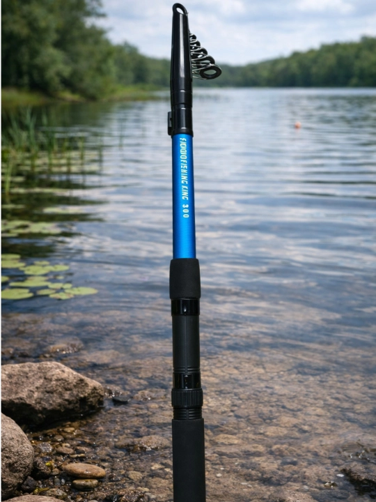 RIVER FISHING KING teleskopik qarmoq, 1,8–3,6 m, baliq ovlash uchun yig‘ma qarmoq