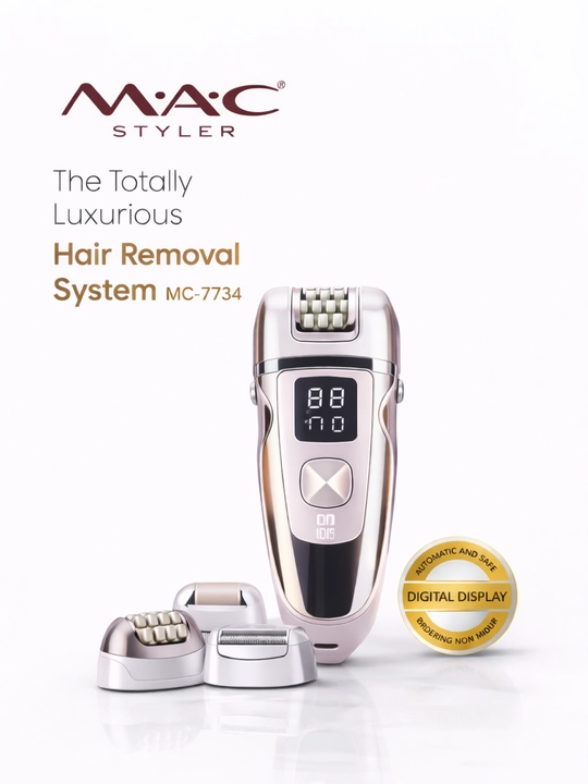 MAC Styler 5 qayta zaryadlanuvchi epilator va ustara 1 Mc-7734
