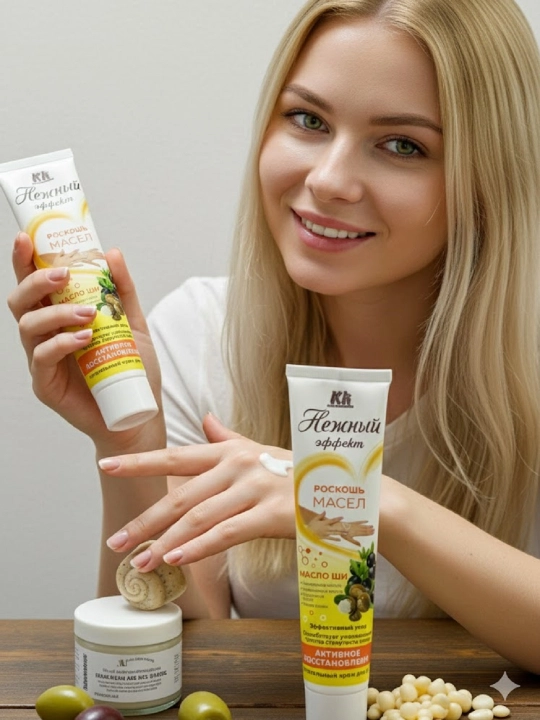 Кремы для рук Klin-Cosmetika питательный и увлажняющий , приятным ароматом, 125 г