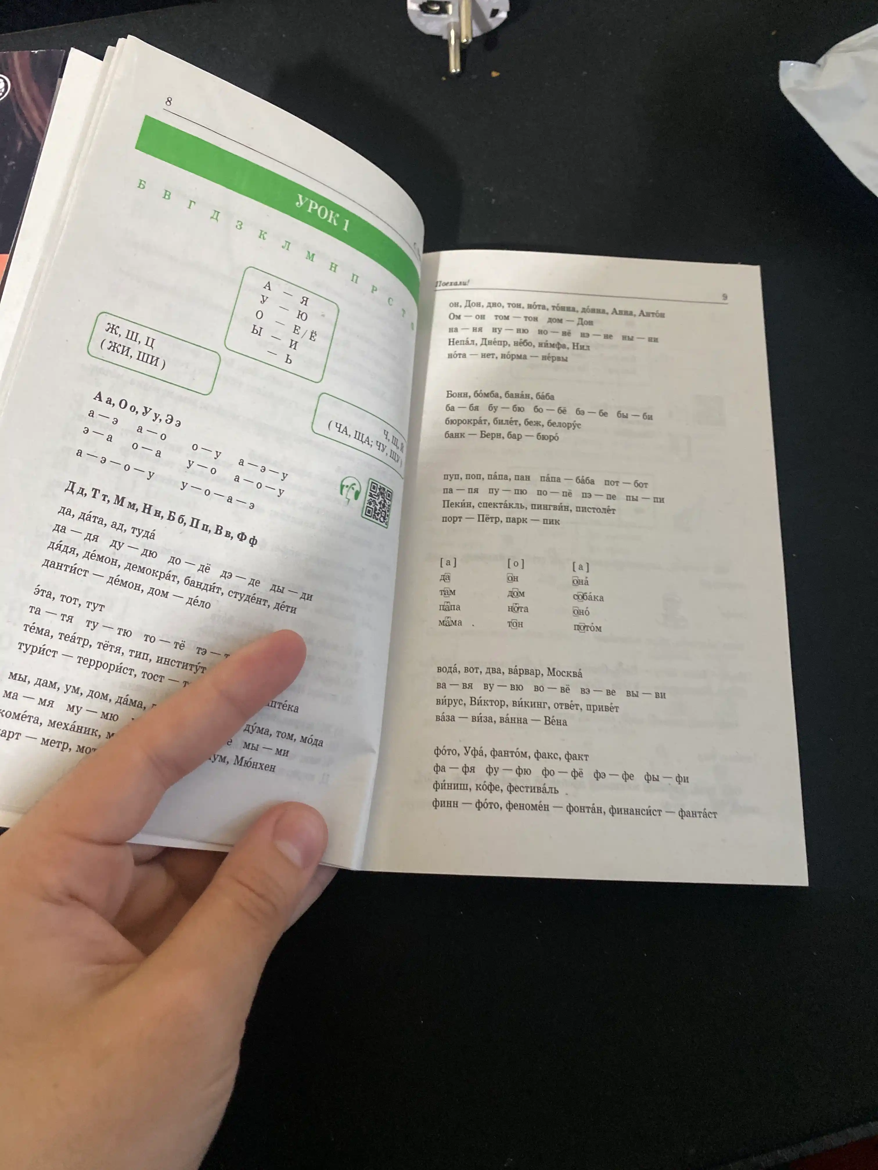 Поехали 1, 2.I, 2.II ва Русские падежи — рус тили қўлланмалари