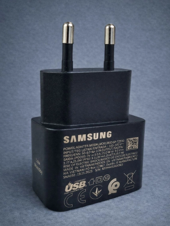 Samsung 25W Type-C (ОРГ) адаптер зарядное устройство, быстрая зарядка