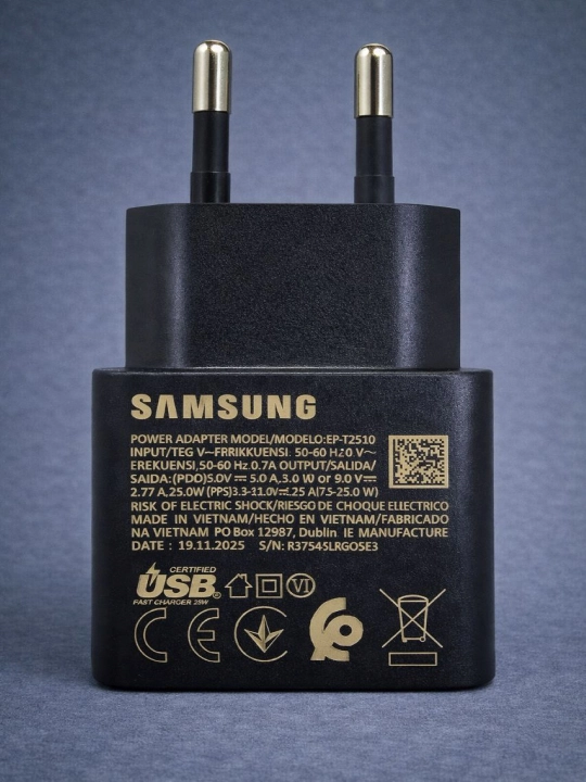 Samsung 25W Type-C (ОРГ) адаптер зарядное устройство, быстрая зарядка