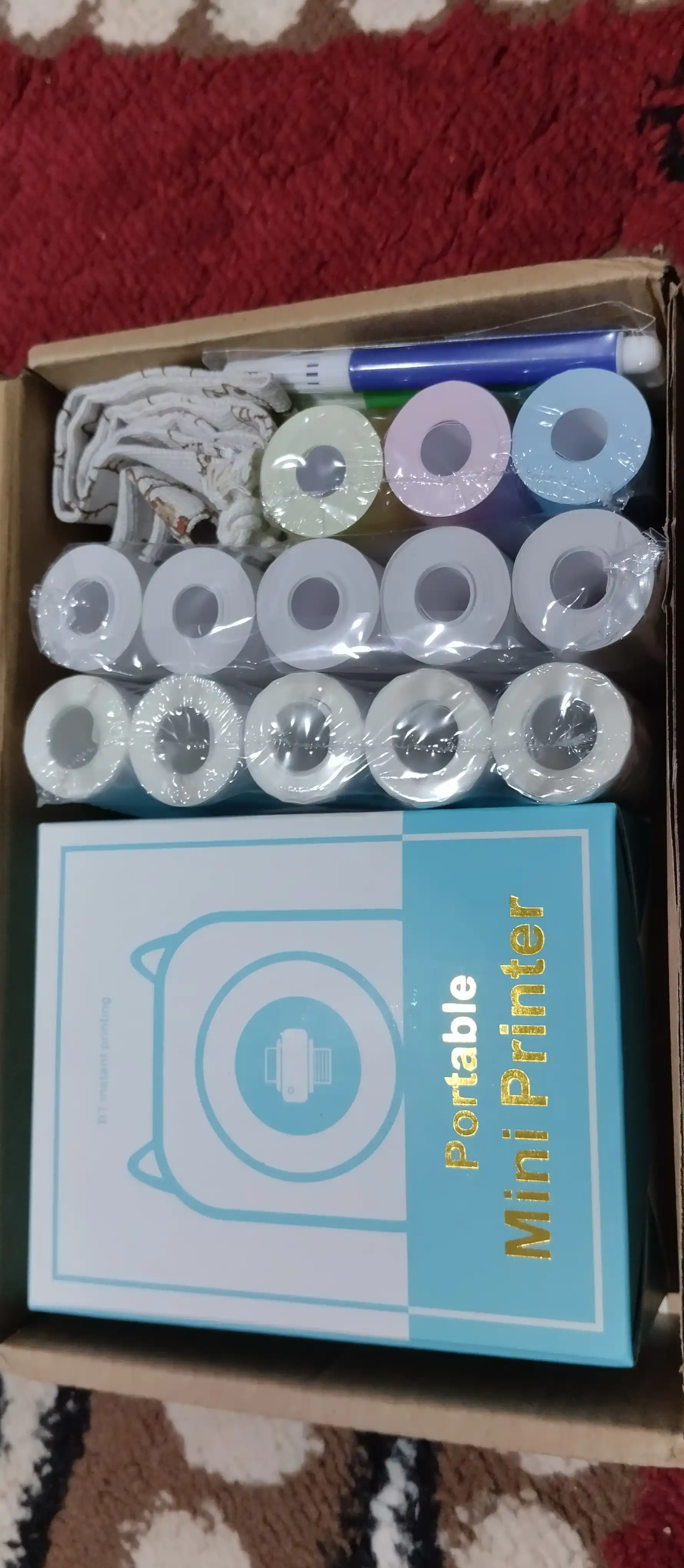 Simsiz mini termoprinter, telefon uchun, bolalar uchun, Bluetooth bilan