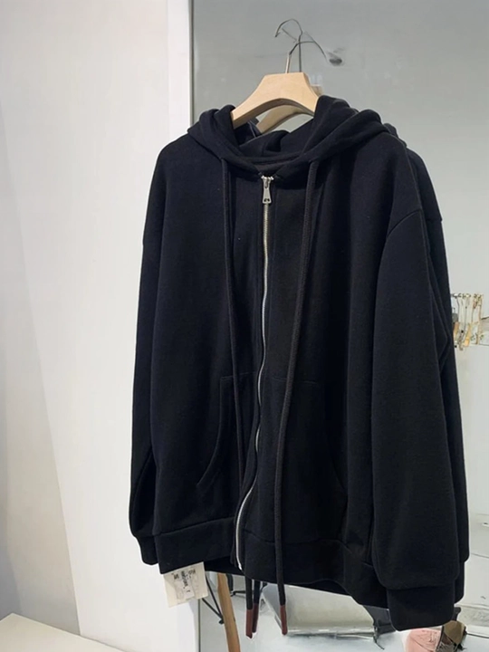 Ayollar yashin ustidagi xudi, kapyushonli, oversize, sportcha qalin kiyim