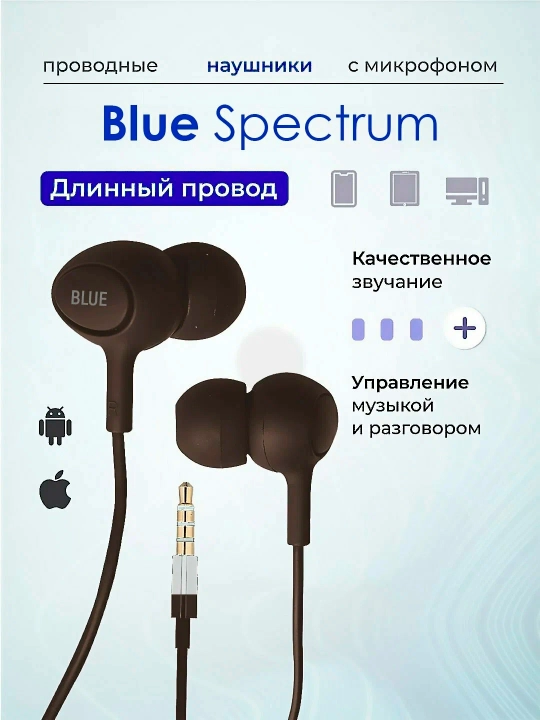 Blue Spectrum simli quloqchinlar, sezgir mikrofonli