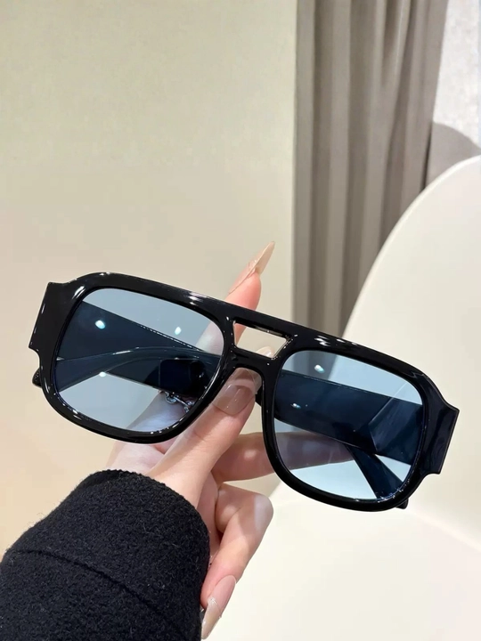 Квадратные черные солнцезащитные очки унисекс UV