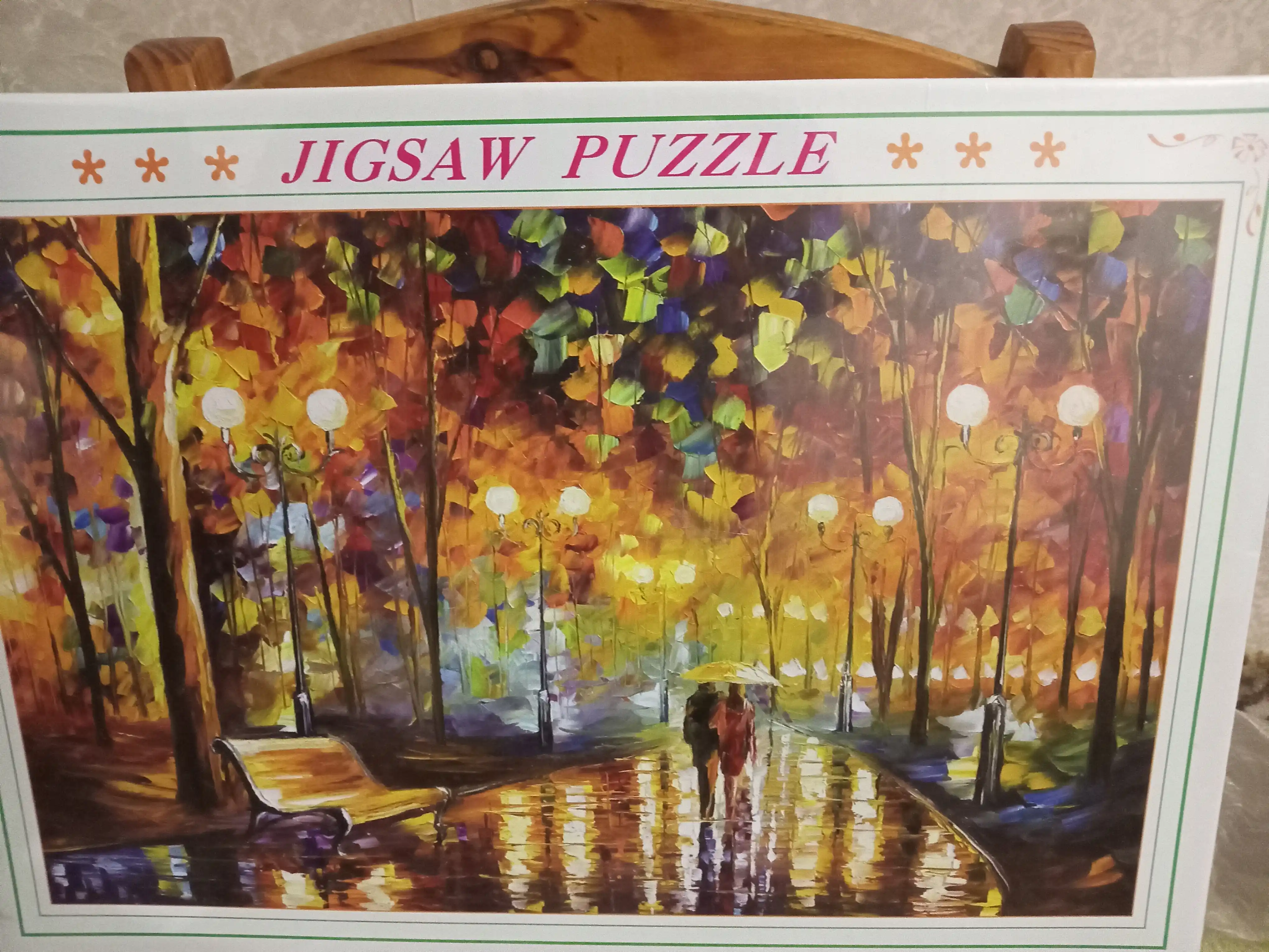 1000 donalik “Puzzle” – 50x75 sm, kattalikdagi mantiqiy rivojlantiruvchi o‘yin