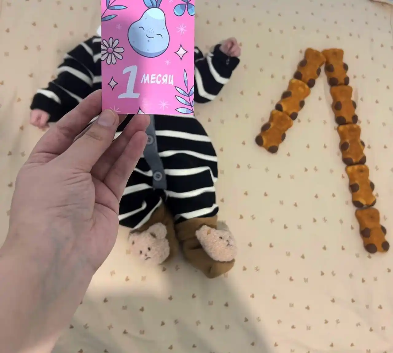 Oylar bo’yicha yangi tug’ilgan chaqaloqlarni fotosessiya qilish uchun kartochkalar