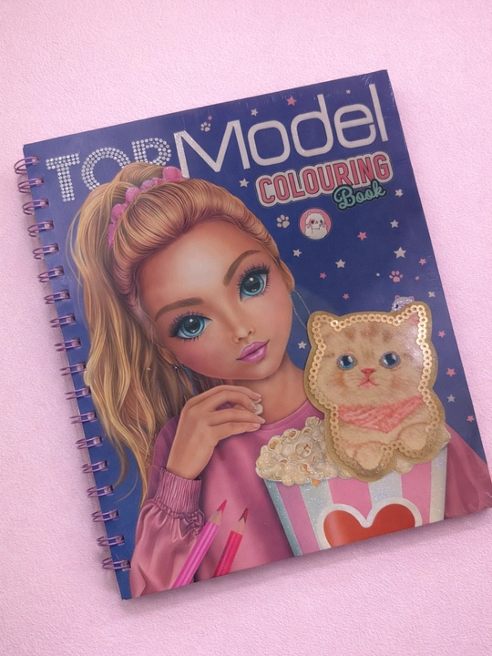 Katta bo‘yash kitobi TOPModel “Mening uy hayvonim” + stikerlar, 66 rasm, raskraska - 