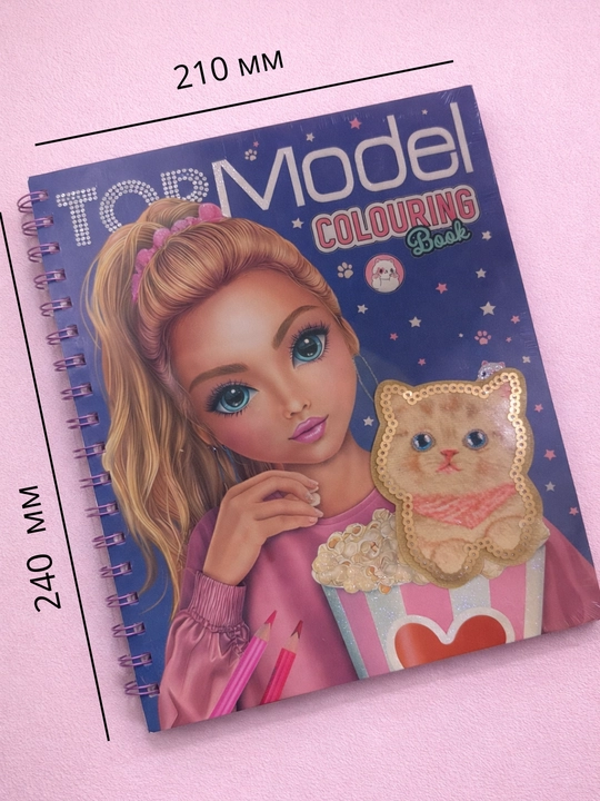 Katta bo‘yash kitobi TOPModel “Mening uy hayvonim” + stikerlar, 66 rasm, raskraska