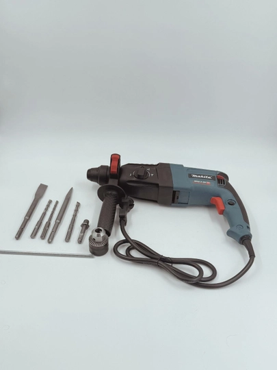 Perforator SDS Plus, 26 mm, 800 Vt, 900 ayl/min, 5 ta bur bilan, kuchli va ishonchli