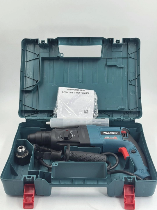 Perforator SDS Plus, 26 mm, 800 Vt, 900 ayl/min, 5 ta bur bilan, kuchli va ishonchli
