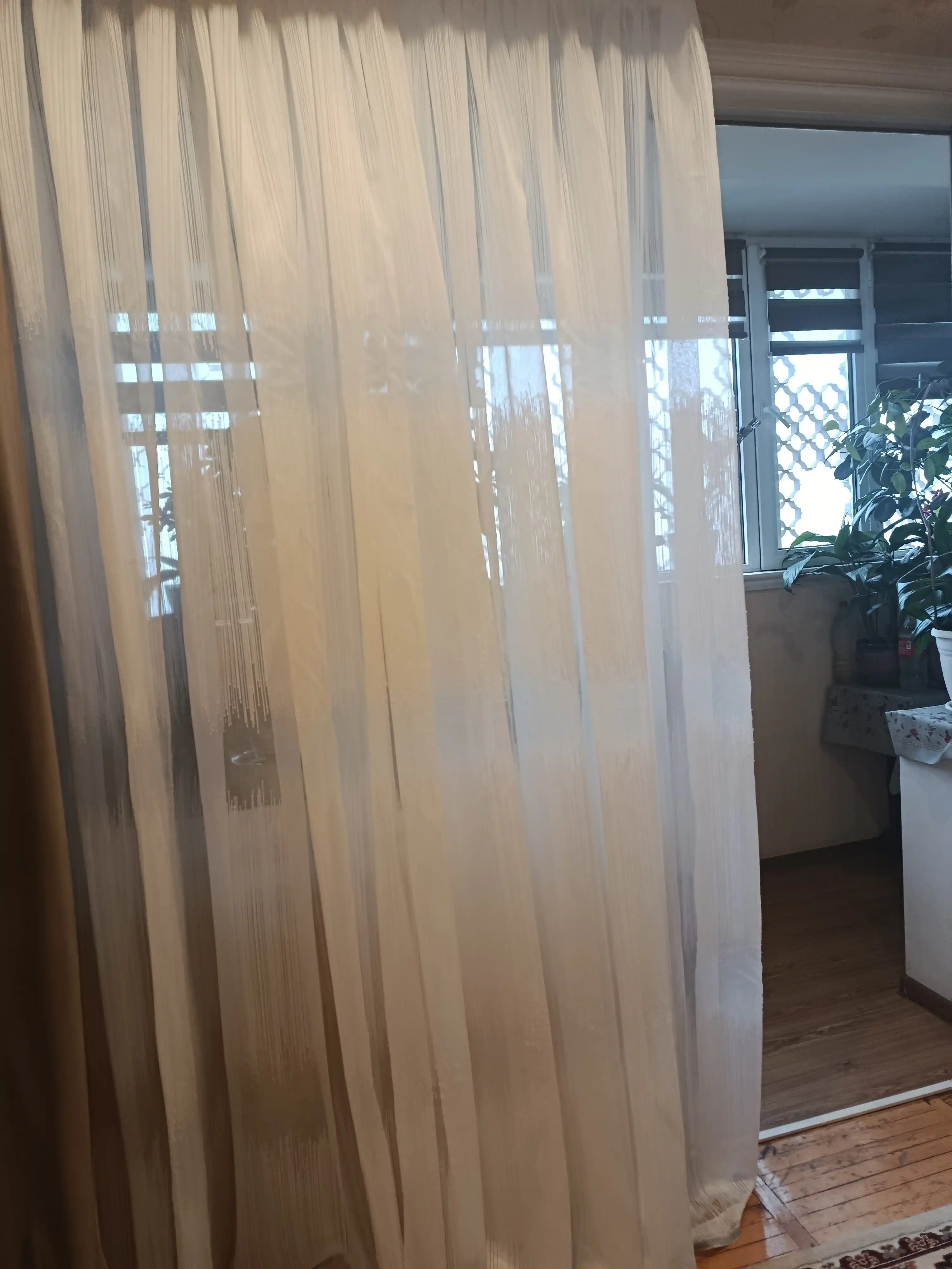 Tyul parda - oshxona, yotoqxona va ofislar uchun, 2.50 x 6