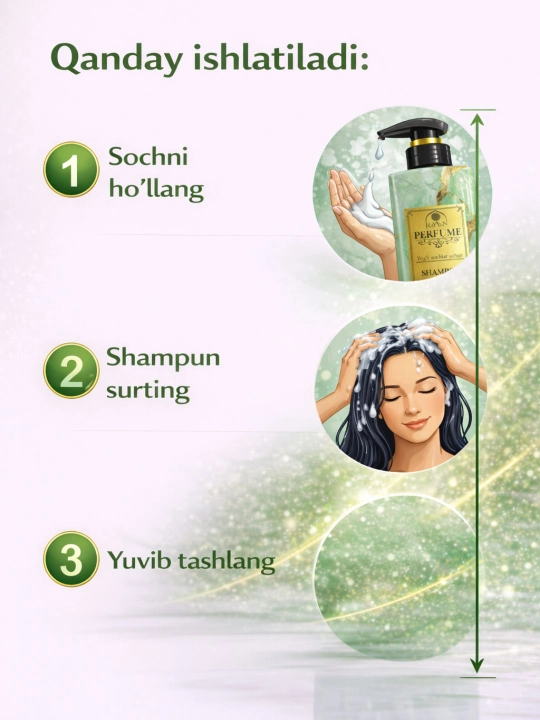 Shampun Rayyan Perfume, 1100 ml