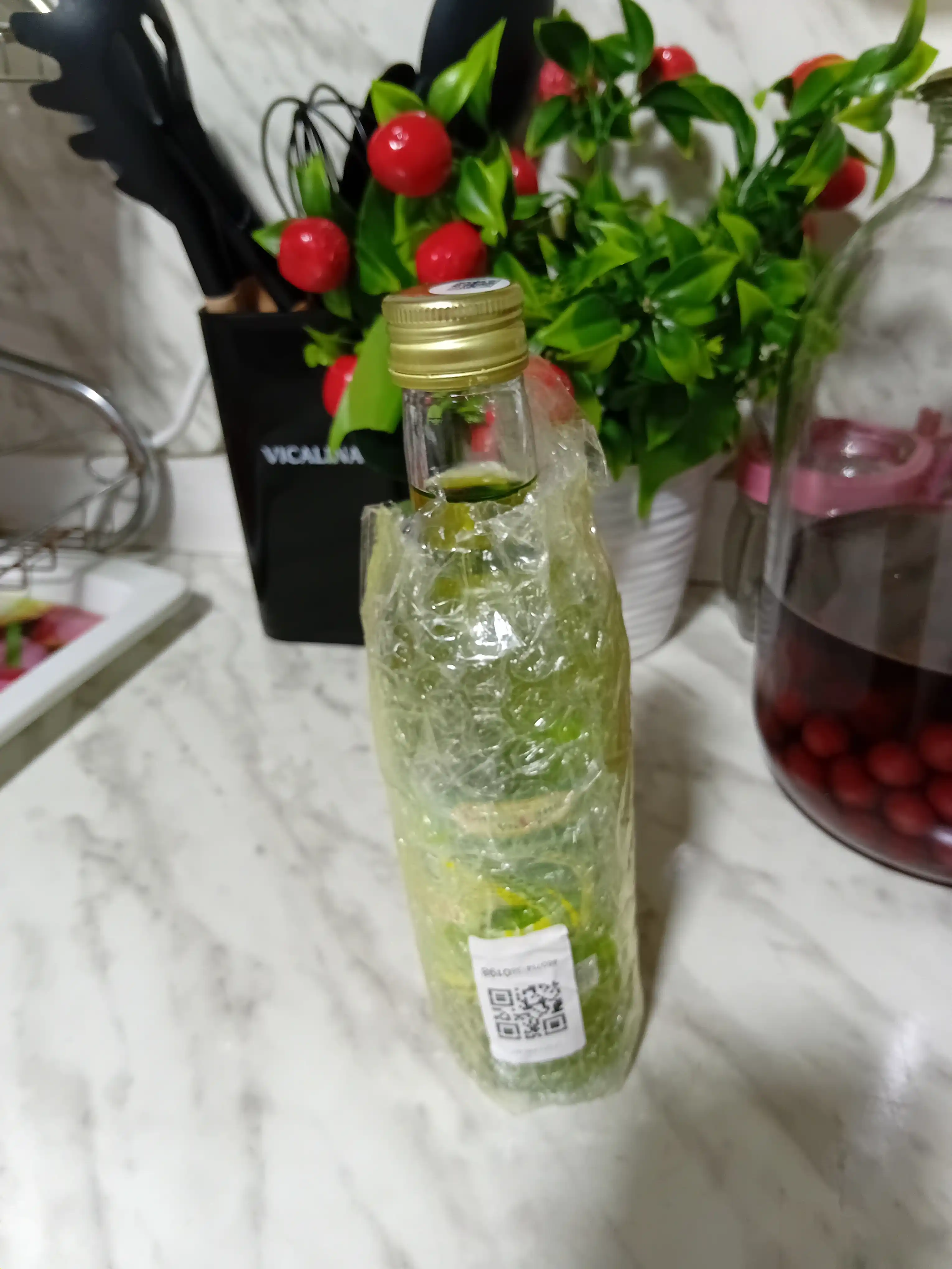 Olma sirkasi 6% yashil 250 ml dan shisha butilkalarda