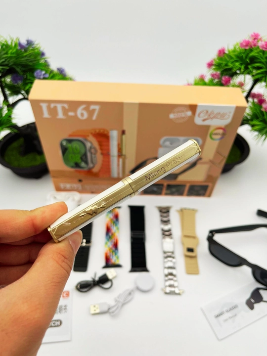 Smart Watch Ultra и Smart Watch 10, наушники Pods 2, ремешки 8–10 штук