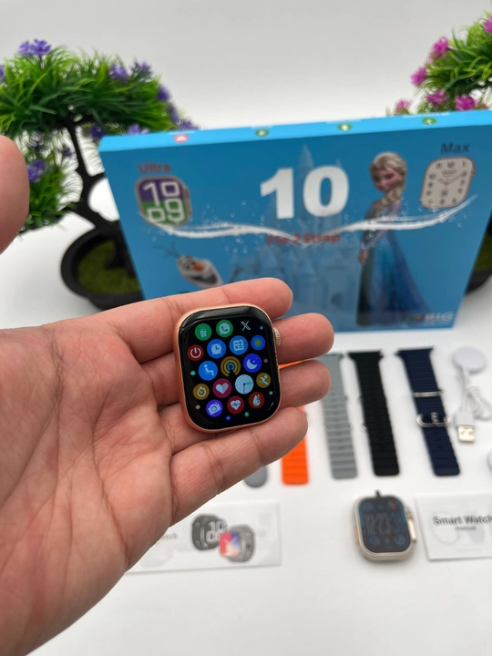 Smart Watch Ultra и Smart Watch 10, наушники Pods 2, ремешки 8–10 штук