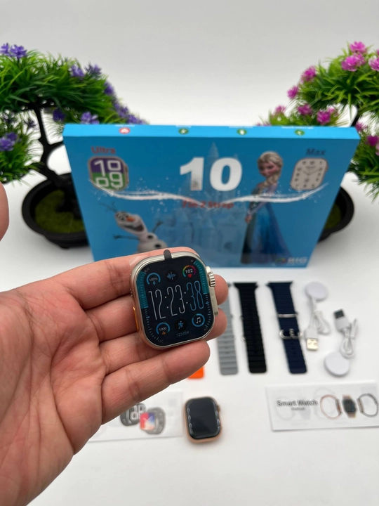 Smart Watch Ultra и Smart Watch 10, наушники Pods 2, ремешки 8–10 штук