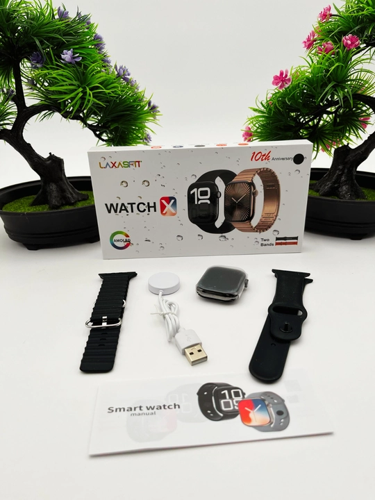 Smart Watch Ultra и Smart Watch 10, наушники Pods 2, ремешки 8–10 штук