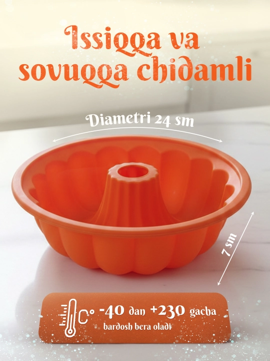 Tort, keks va pishiriqlar uchun sifatli silikon qolip