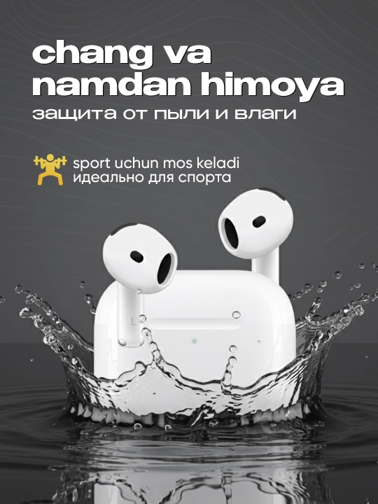 Simsiz quloqchinlar Pods 4 ANC DUBAI, iPhone va Android uchun