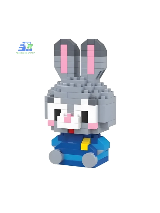 3D мини-конструктор Bricks Лис Ник Уайлд, Зверополис, наноблоки, 7–10 см