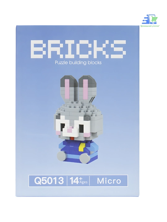 3D мини-конструктор Bricks Лис Ник Уайлд, Зверополис, наноблоки, 7–10 см