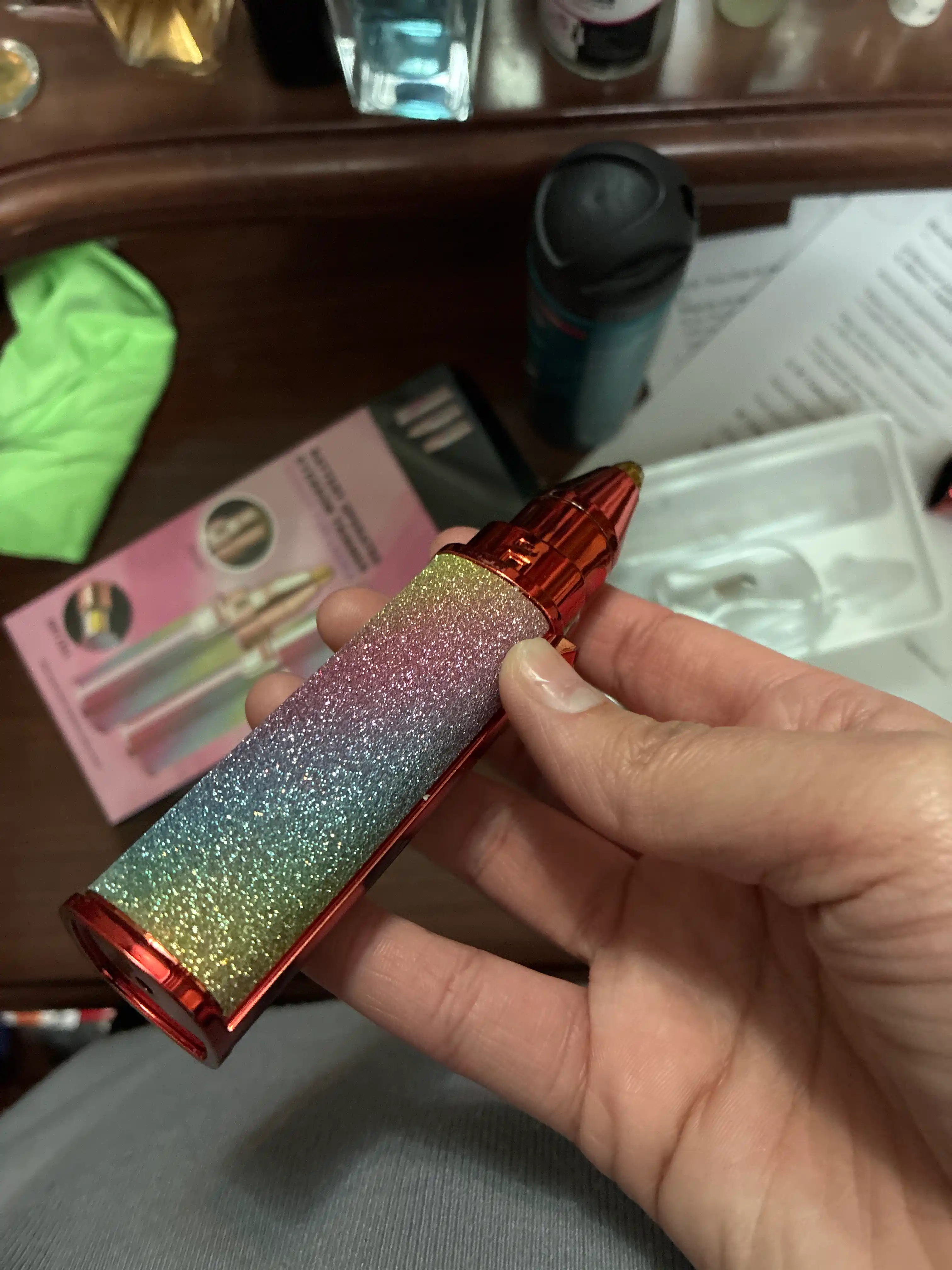 Elektr yuz trimmeri, qoshlar uchun 2 tasi 1 da, USB+, og'riqsiz