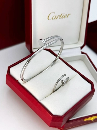 Женский браслет с кольцом Cartier Love, Cartier Clash, Cartier Nail, Bvlgari, Vanclef — FSNLADY-CARTIER-СЕРМЕТ-19