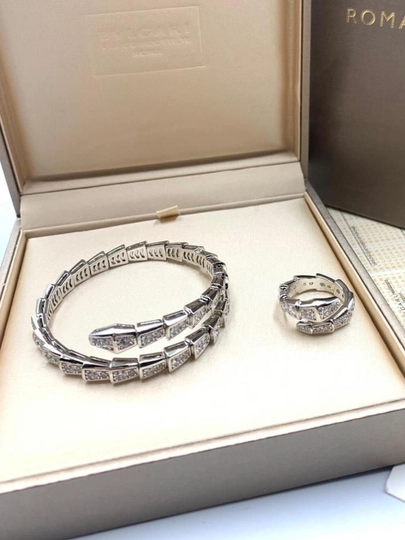 Женский браслет с кольцом Cartier Love, Cartier Clash, Cartier Nail, Bvlgari, Vanclef — FSNLADY-CARTIER-ПРОЗР-18