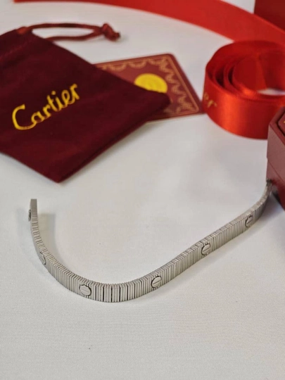 Женский браслет с кольцом Cartier Love, Cartier Clash, Cartier Nail, Bvlgari, Vanclef — FSNLADY-CARTIER-БЕЖМЕЛ-19