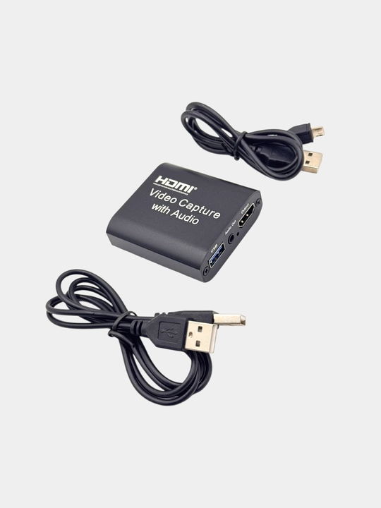 Oqimli uzatish uchun audio kirish/chiqishli USB HDMI o'yin yozib olish adapteri