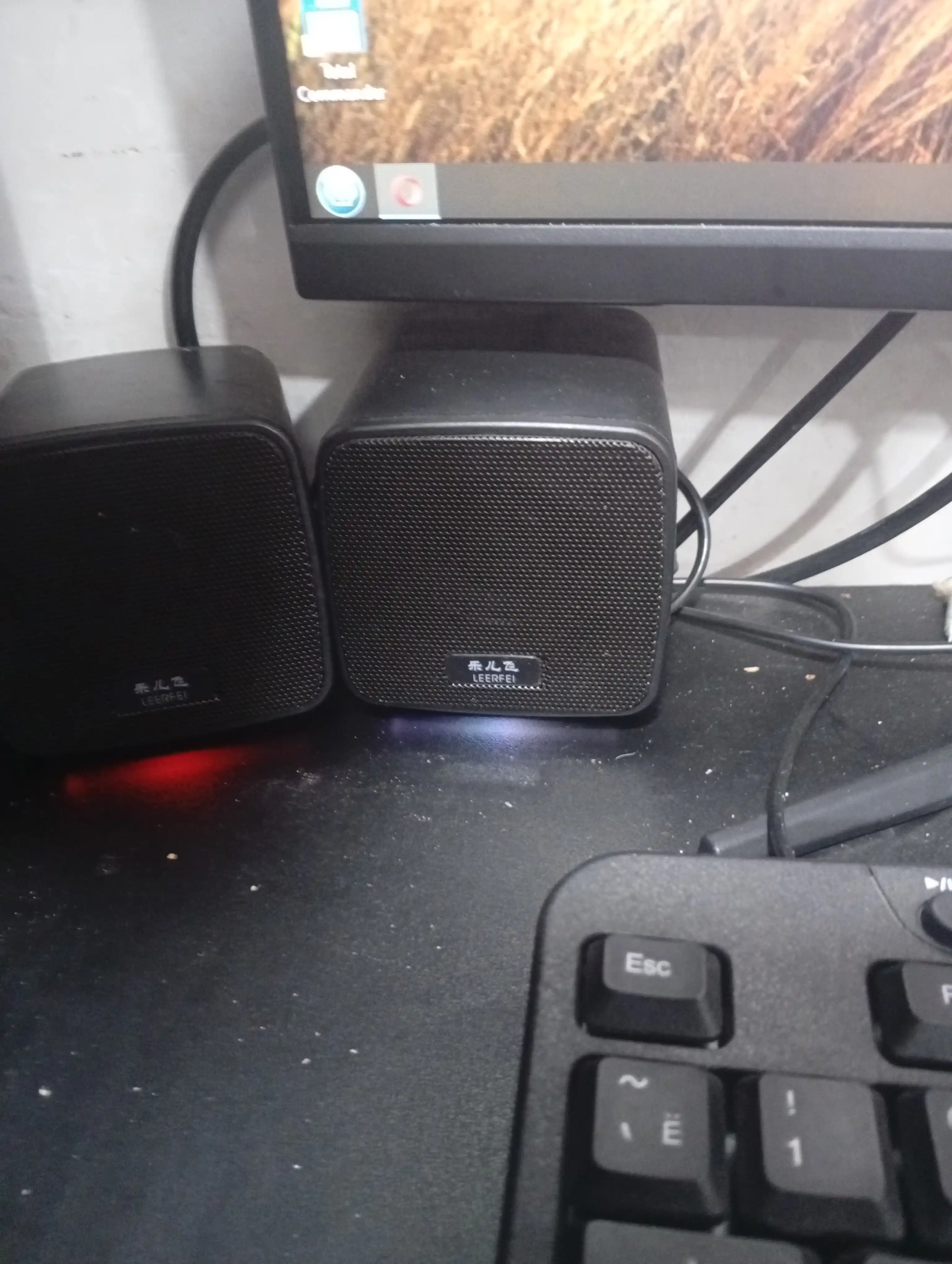 Колонки мини с RGB подсветкой, для компьютеров, смартфонов и ноутбуков, USB