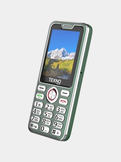 Texnomax 025 кнопочный телефон с двумя SIM, ярким экраном и удобным интерфейсом - 