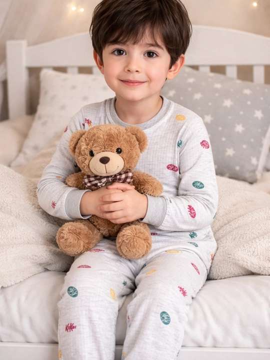 Pijamalar qizlar va ogil bolalar uchun bahor va yoz uchun yubqa xb pijama - 