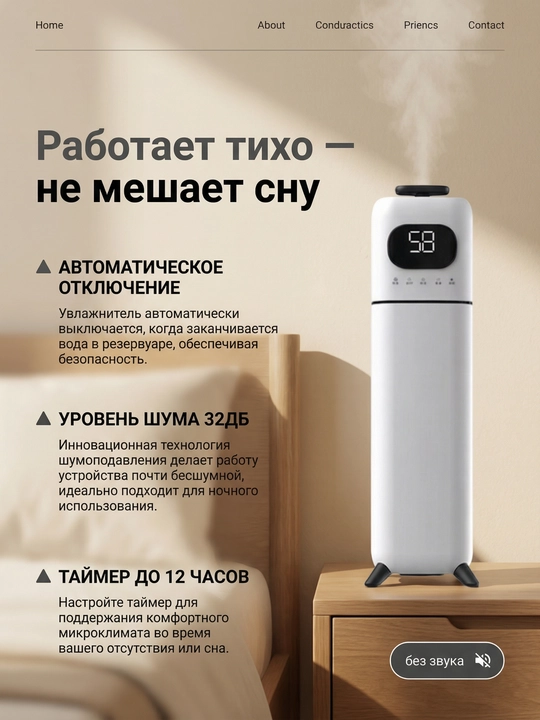Увлажнитель воздуха напольный